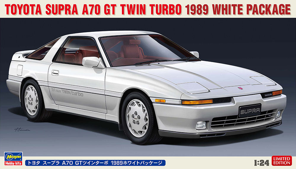 1/24 Toyota Supra A70 GT Twin Turbo 1989 White Package - Hobby Sense