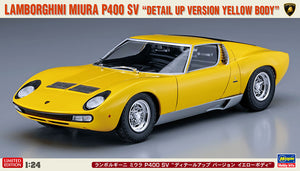 1/24 Lamborghini Miura P400 SV, Detail Up Version Yellow Body - Hobby Sense