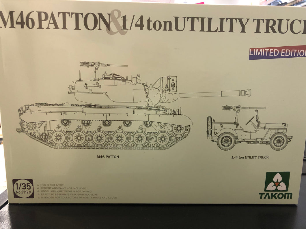 1/35 M46 Patton & 1/4 ton Utility Truck - Hobby Sense