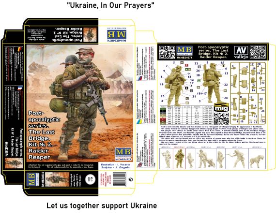 1/24 Post-apocalyptic Series The Last Bridge. Kit No 2. Raider Reaper - Hobby Sense