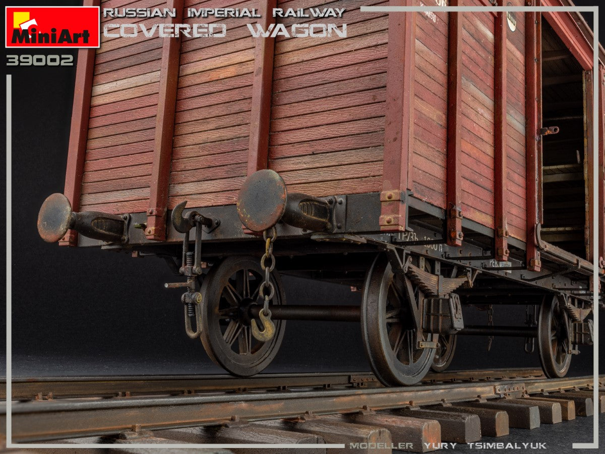 1/35 Russian Imperial Railway Covered Wagon - Hobby Sense