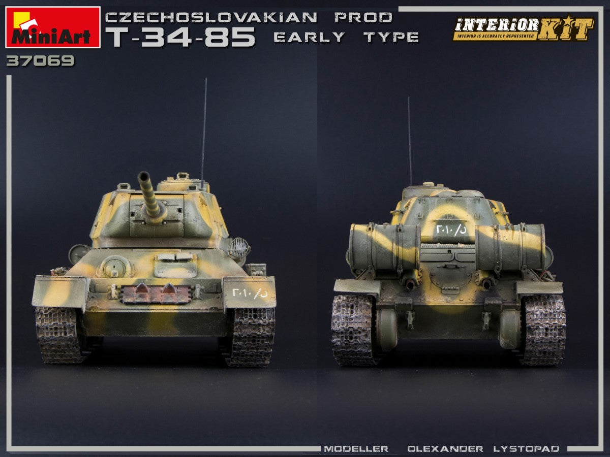 1/35 T34/85 Czechoslovak Prod. Early Type. Interior Kit - Hobby Sense
