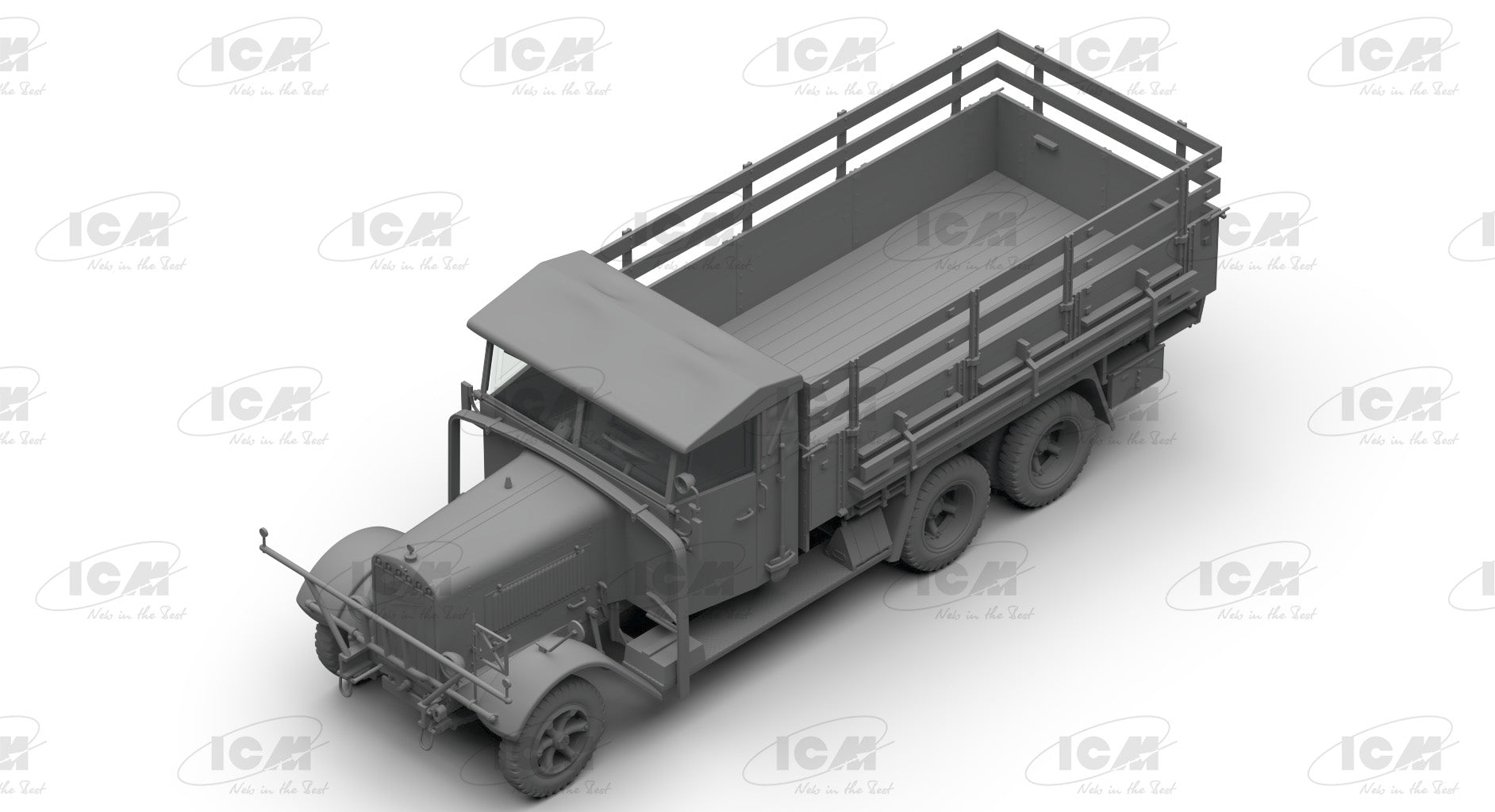 1/35 Wehrmacht 3 axle Trucks (Henschel 33D1, Krupp L3H163, LG3000) - Hobby Sense