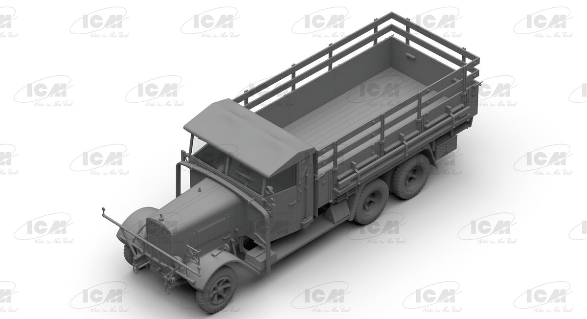 1/35 Wehrmacht 3 axle Trucks (Henschel 33D1, Krupp L3H163, LG3000) - Hobby Sense