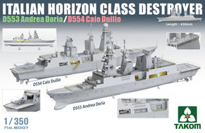 1/350 Italian Horizon Class Destroyer D553 Andrea Doria / D554 Caio Duilio - Hobby Sense