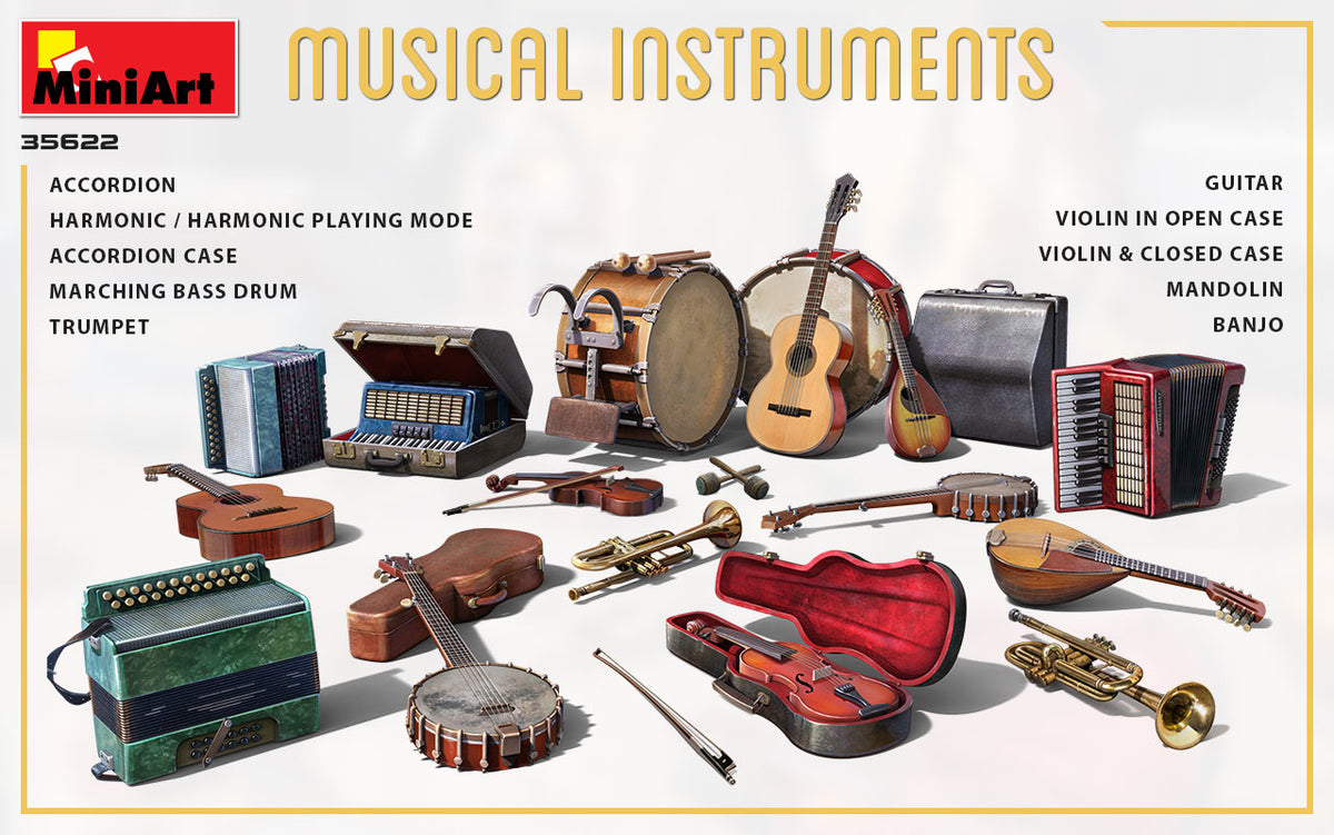 1/35 Musical Instruments - Hobby Sense