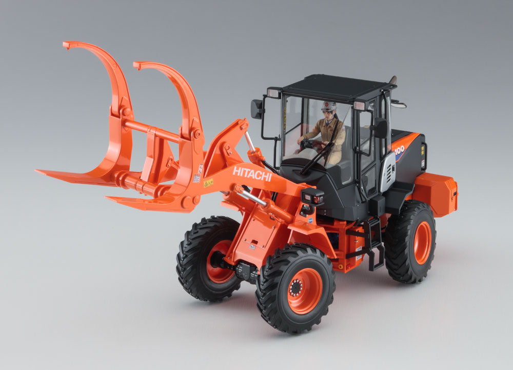 1/35 Hitachi Wheel Loader ZW100-6 Log Grapple Working Machine - Hobby Sense