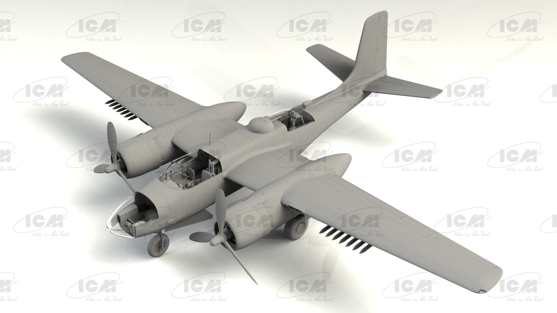 1/48 B26C 50 Invader, Korean War American Bomber - Hobby Sense