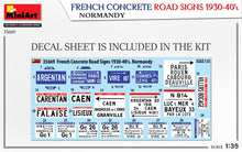 1/35 French Concrete Road Signs 1930-40's Normandy - Hobby Sense