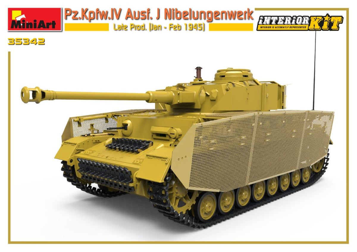 1/35 Pz.Kpfw.IV Ausf. J Nibelungenwerk Late Prod. (Jan - Feb 1945) Interior Kit - Hobby Sense