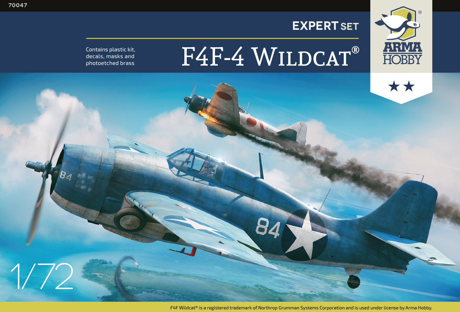 1/72 F4F4 Wildcat Expert Set - Hobby Sense