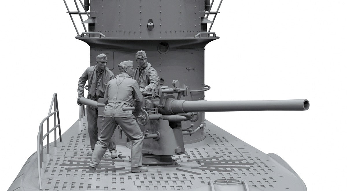 1/35 German Submariners & Commanders In Action, Resin - Hobby Sense