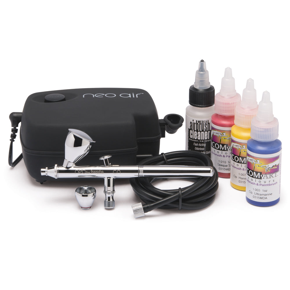 Gravity Feed Airbrushing Kit with NEO CN - Hobby Sense