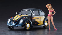 1/24 Volkswagen Beetle Type 1 (1966) w/Blond Girl's Figure - Hobby Sense