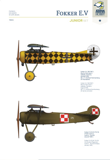 1/72 Fokker E.V Junior set - Hobby Sense
