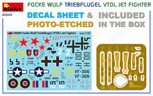 1/35 Focke Wulf Triebflugel (VTOL) Jet Fighter - Hobby Sense