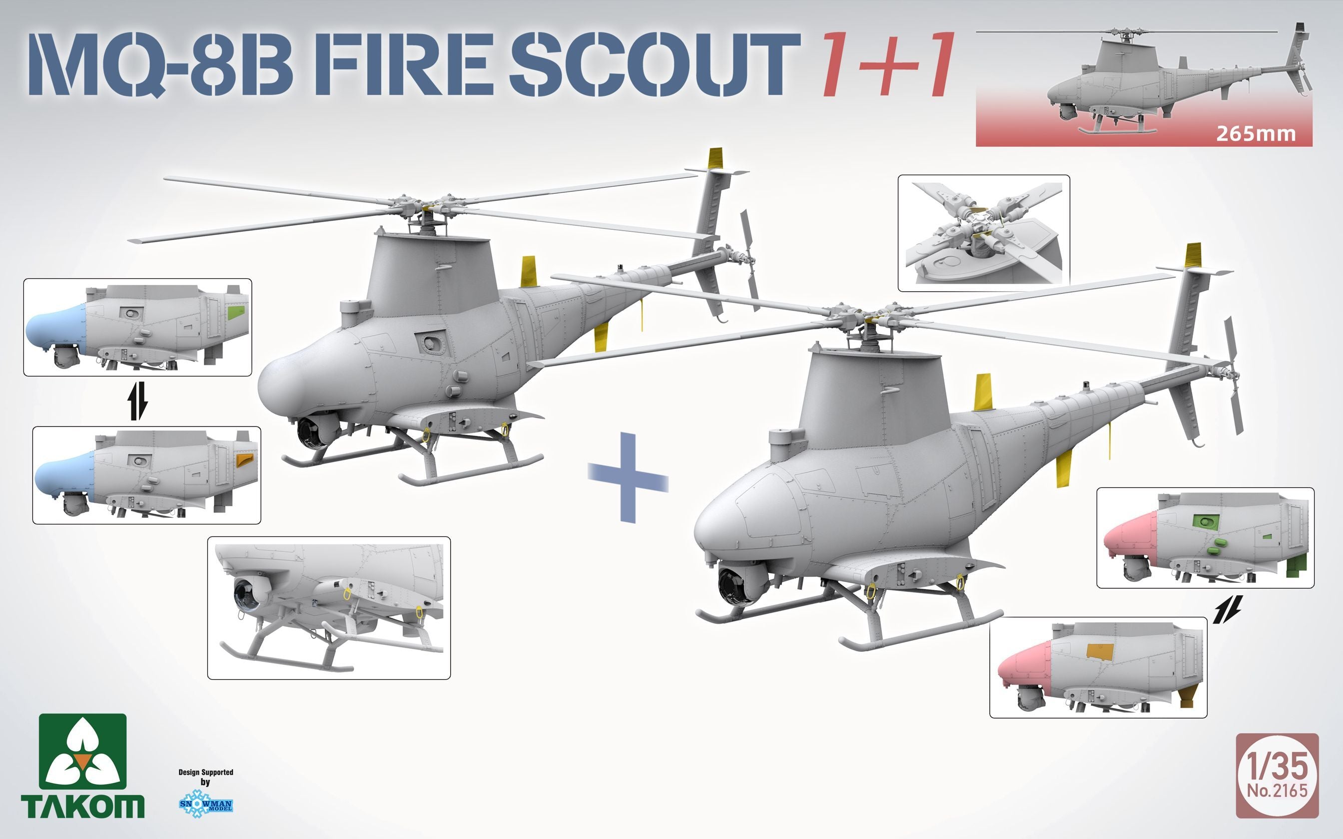 1/35 MQ8B Fire Scout 1+1 - Hobby Sense