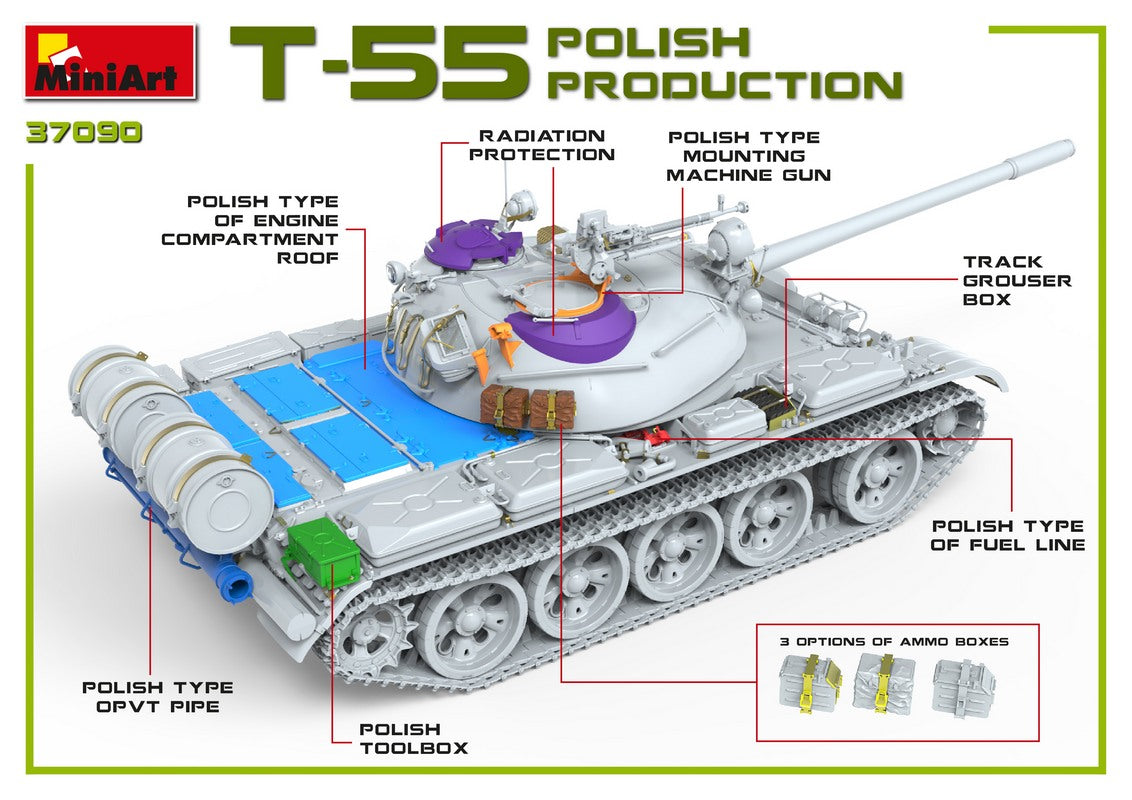1/35 T55A Polish Production - Hobby Sense