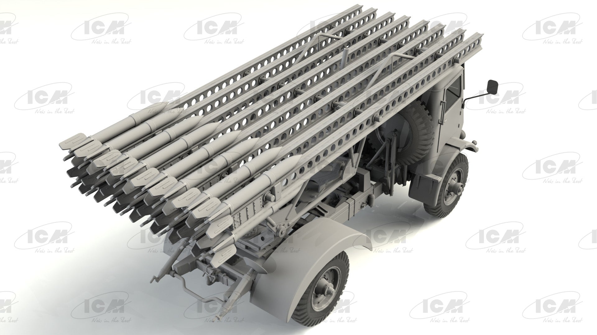 1/35 BM13 16 on WOT 8 chassis, WWII Soviet MLRS - Hobby Sense