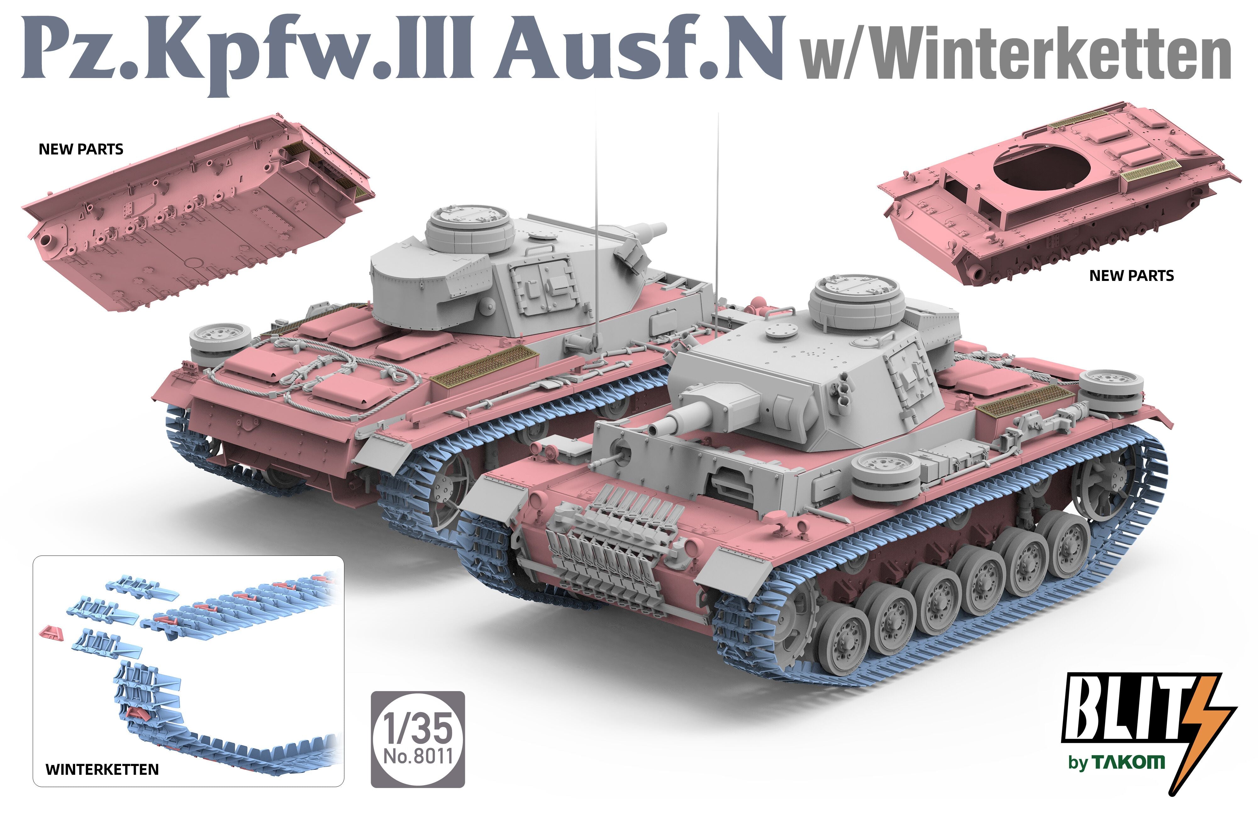 1/35 Pz.Kpfw.Ill Ausf.N w/Winterketten - Hobby Sense
