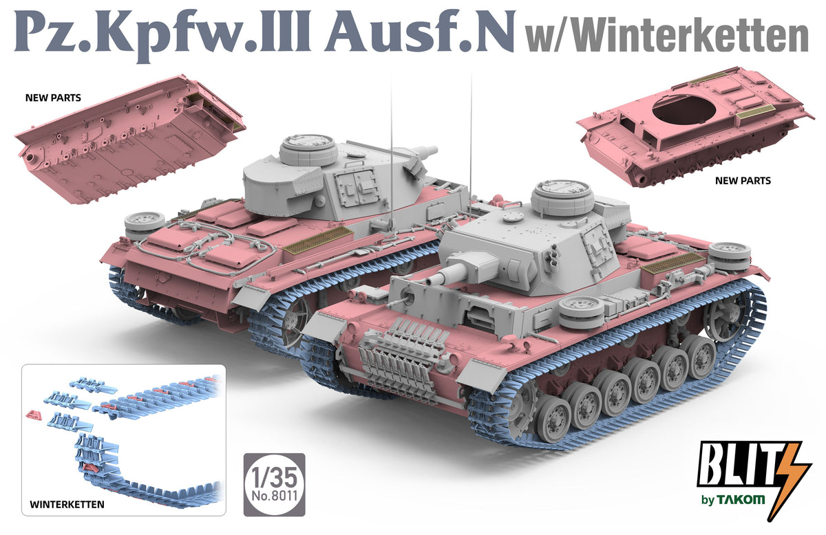 1/35 Pz.Kpfw.Ill Ausf.N w/Winterketten - Hobby Sense