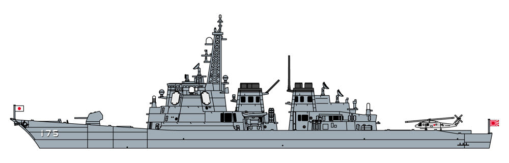 1/700 JMSDF DDG Myoko w/ Female SDF Figure - Hobby Sense