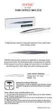 Precision Fine Tipped Tweezer - Hobby Sense