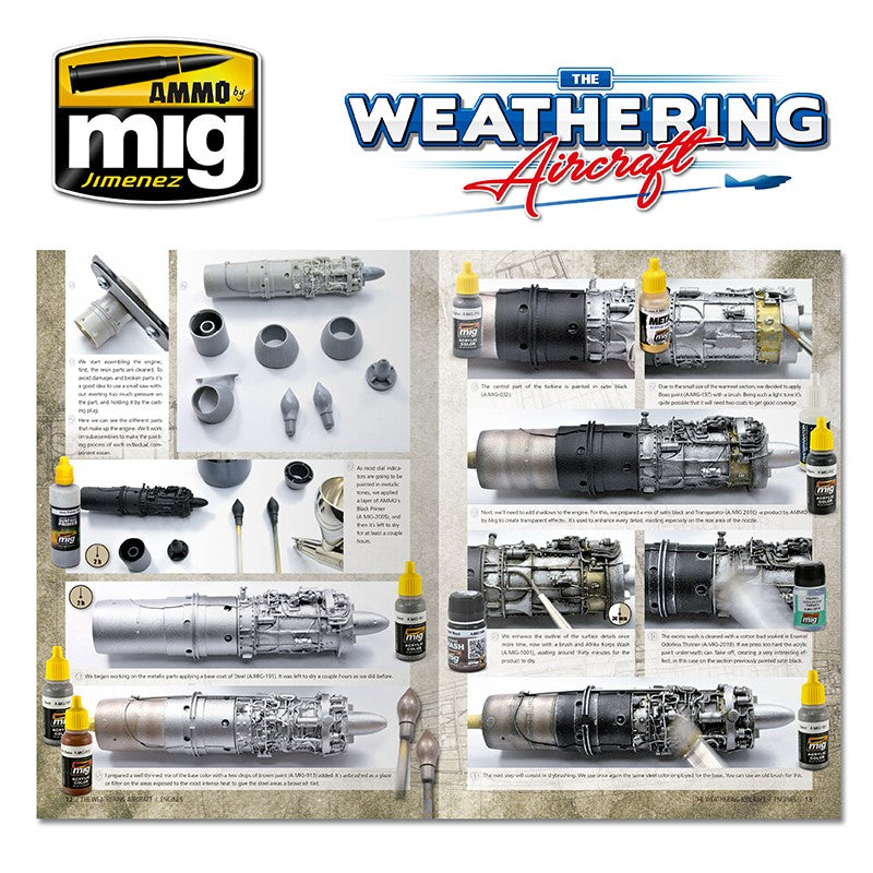 Ammo Mig The Weathering Aircraft Issue 03: Engines - Hobby Sense