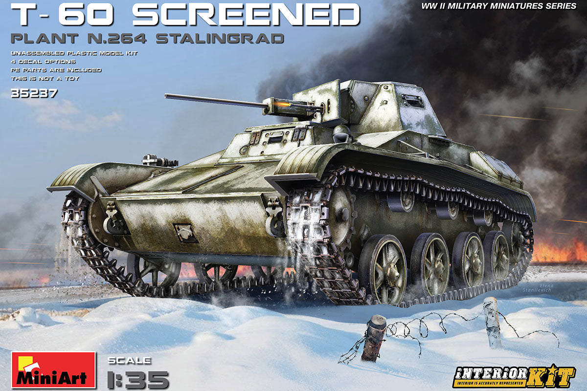 1/35 T60 Screened Plant #264 Stalingrad Interior Kit - Hobby Sense