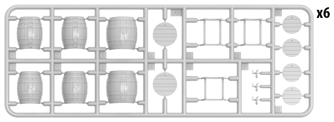 1/35 Wooden Barrels - Hobby Sense