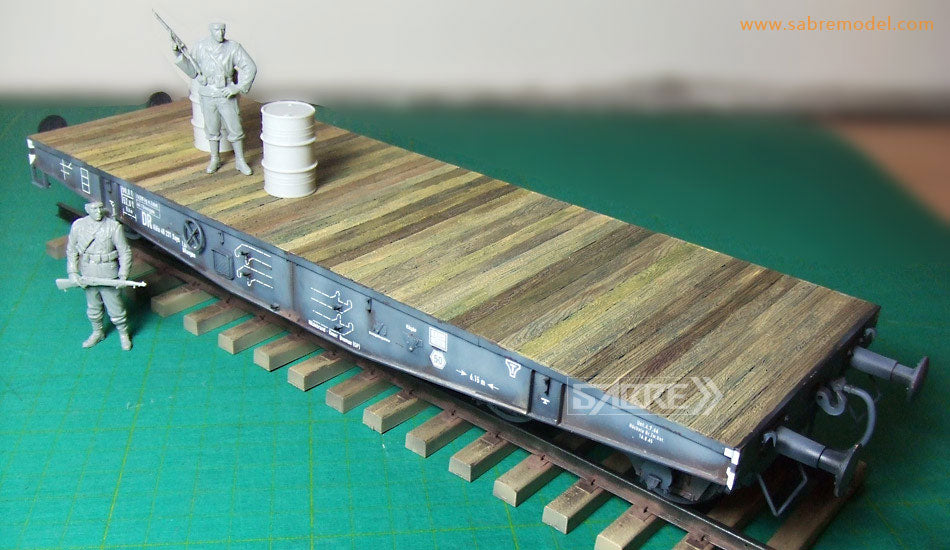 1/35 German Railway Schwerer Plattformwagen Typ SSys 4[Axle] 50ton, Standard Edition - Hobby Sense