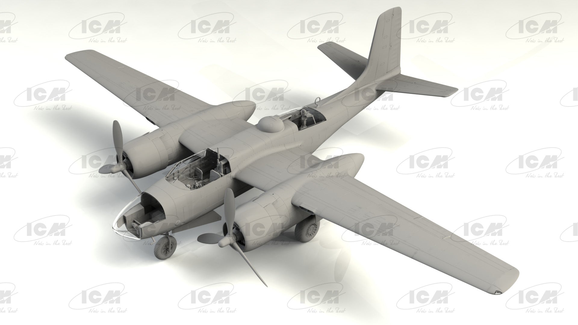 1/48 A-26C-15 Invader, WWII American Bomber - Hobby Sense