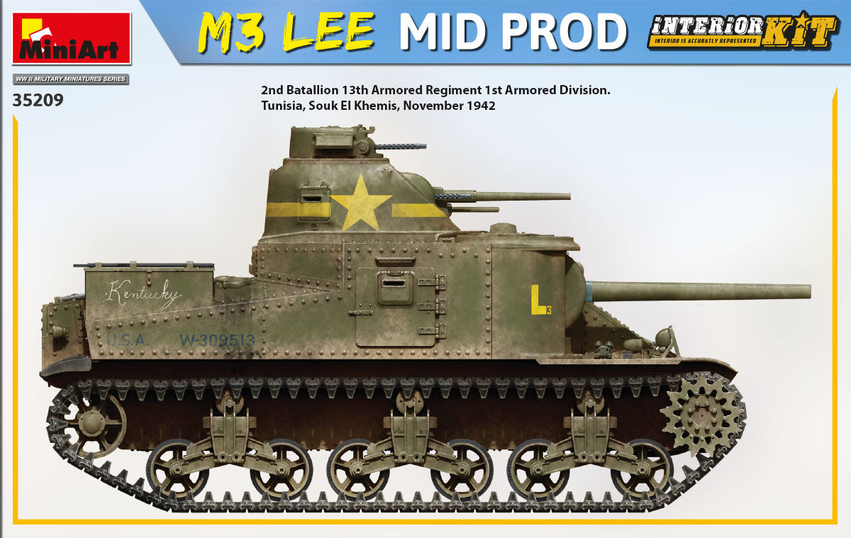 1/35 M3 Lee Mid Prod. Interior Kit - Hobby Sense