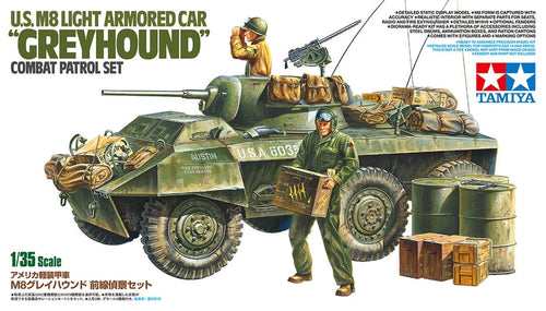 1/35 US M8 Light Armored Car Greyhound Combat Patrol Set - Hobby Sense