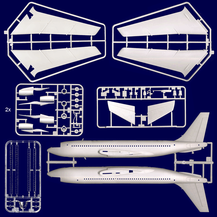 1/144 Boeing 720 Elton John tour - Hobby Sense
