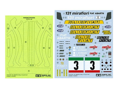 1/20 Fiat 131 Abarth Rally Olio Fiat - Hobby Sense