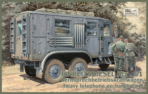 EINHEITSDIESEL Kfz.61 Fernsprechbetriebskraftwagen (heavy telephone exchange van) - Hobby Sense