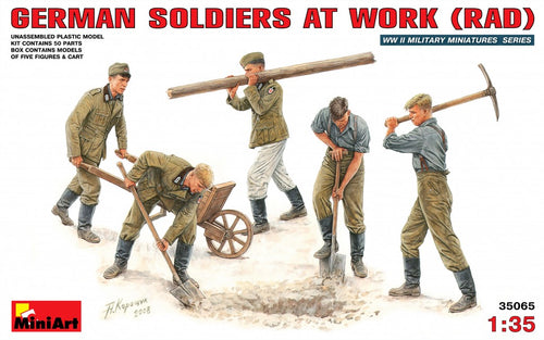 1/35 German Soldiers at Work ( RAD) - Hobby Sense