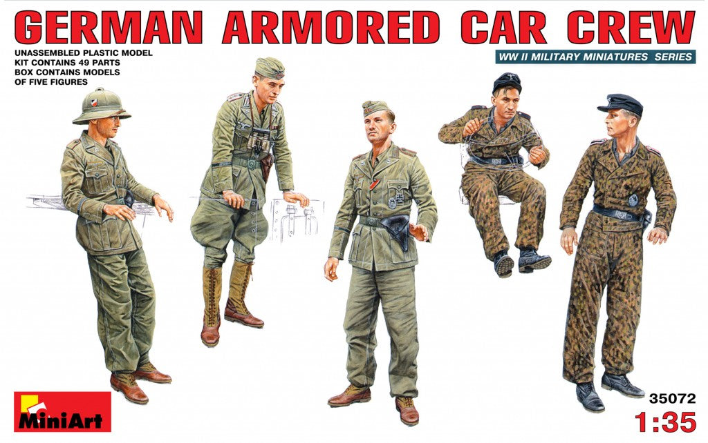 1/35 German Armored Car Crew - Hobby Sense