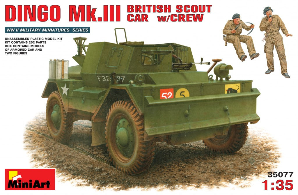 1/35 Dingo Mk 3 British Scout Car with crew - Hobby Sense