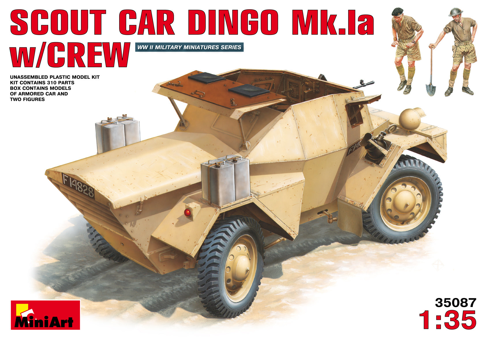 1/35 Scout Car Dingo Mk 1a w/crew - Hobby Sense