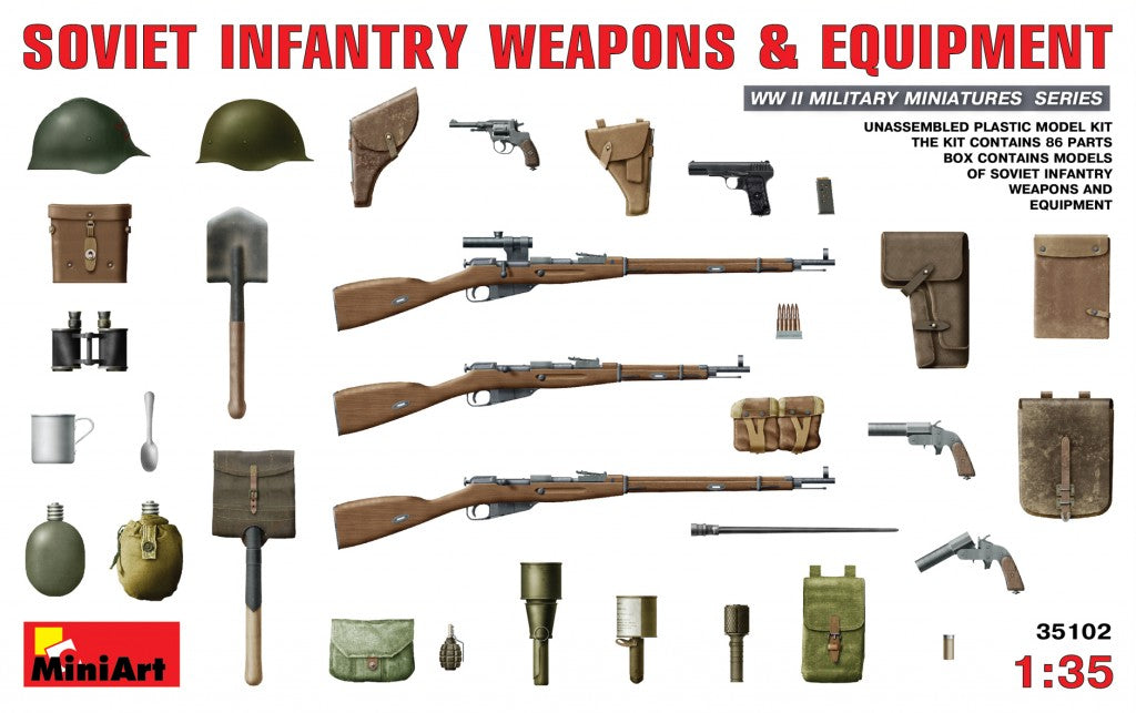 1/35 Soviet Infantry Weapons and Equipment - Hobby Sense