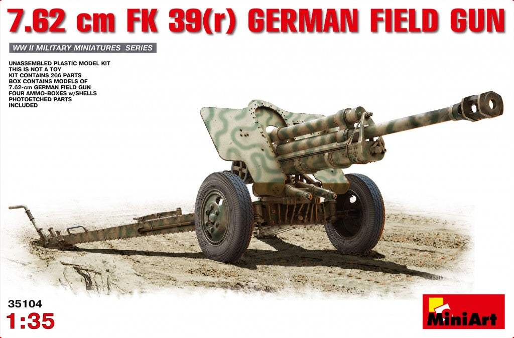 1/35 7,62 cm F.K. 39  German Field Gun - Hobby Sense