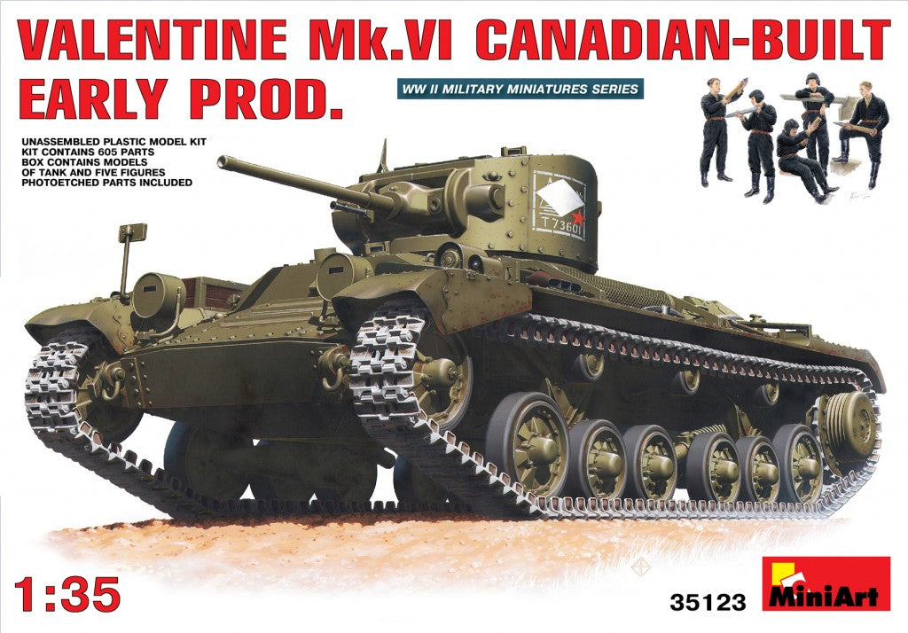 1/35 Valentine Mk 6. Canadian built Early Prod. - Hobby Sense