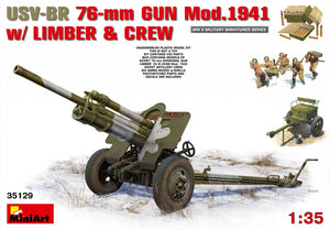 1/35 USV-BR 76-mm Gun Mod.1941 with Limber & Crew - Hobby Sense