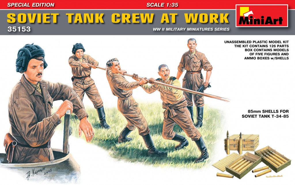 1/35 Soviet Tank Crew at Work. Special Edition - Hobby Sense
