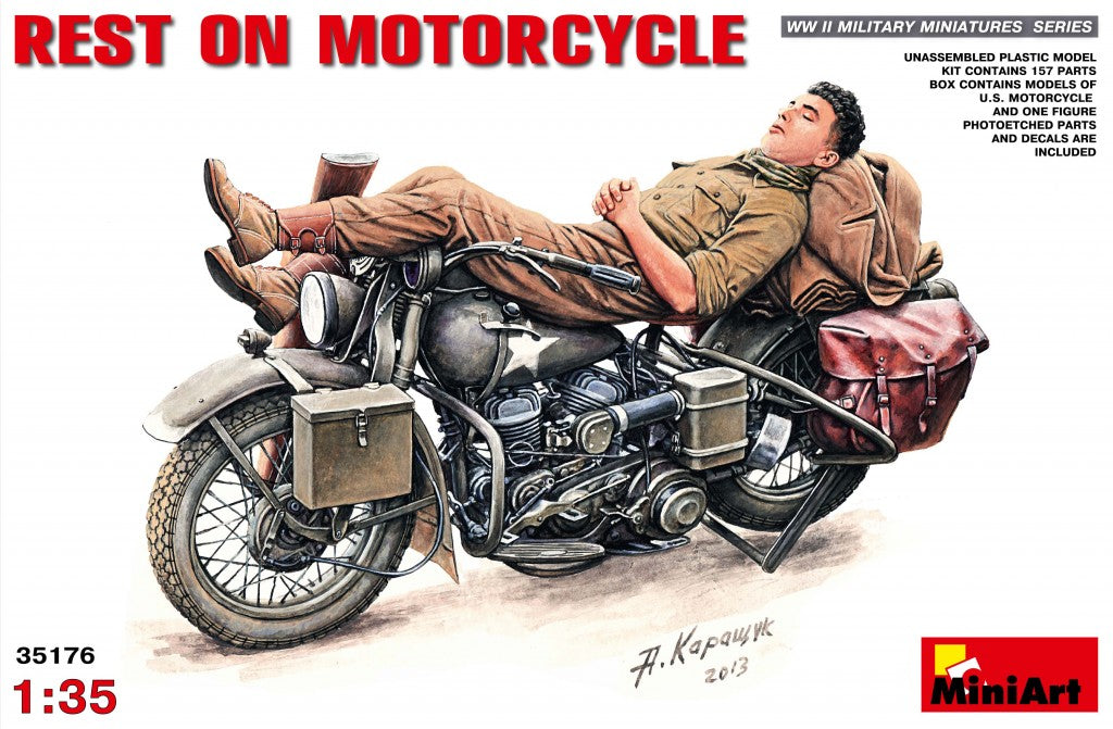 1/35 Rest on Motorcycle - Hobby Sense