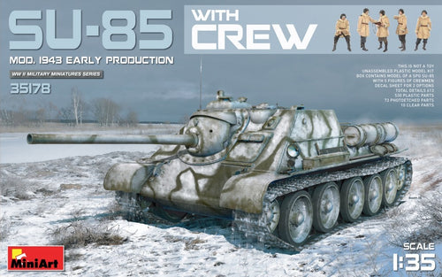 1/35 SU-85 Mod. 1943 (Early Production) with Crew - Hobby Sense