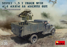 1/35 Soviet 1,5 t Truck w/ M-4 Maxim AA Machine Gun - Hobby Sense