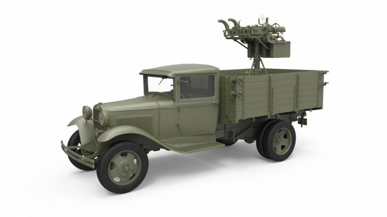 1/35 Soviet 1,5 t Truck w/ M-4 Maxim AA Machine Gun - Hobby Sense